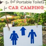 Info graphic with toilet camping examples.